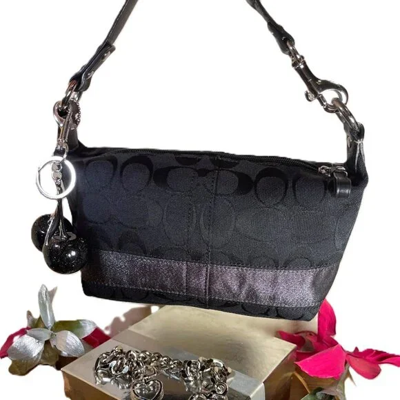 Coach Black Y2K Bucket Shoulder Bag